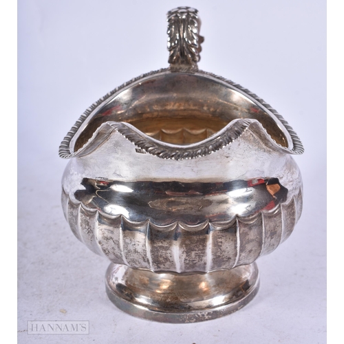 1943 - A REGENCY SILVER CREAM JUG. London 1830. 142 grams. 13.75 cm x 9.5 cm.