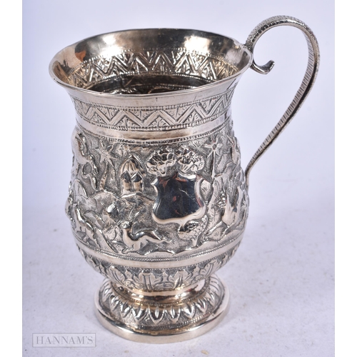 1944 - .850 silver middle eastern cup. 127 grams. 11.5 cm high.