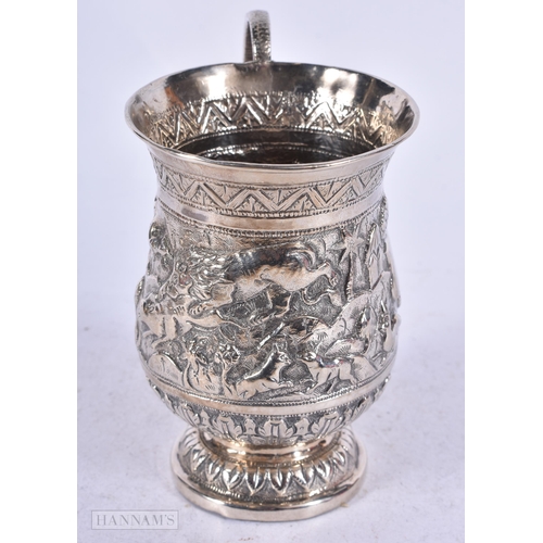 1944 - .850 silver middle eastern cup. 127 grams. 11.5 cm high.