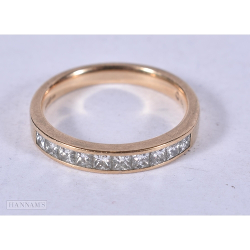 1966 - A 9CT GOLD AND DIAMOND RING. 2.4 grams. K.