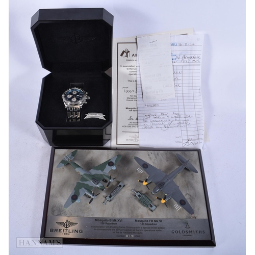 1968 - A BOXED BREITLING MOSQUITO WRIST WATCH with original box and die cast figure No 28 of 60. Working. 4... 