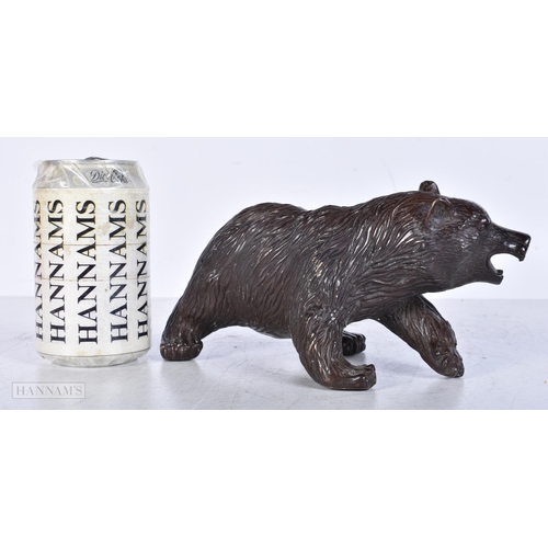 3603 - A bronze bear 10 x 21cm