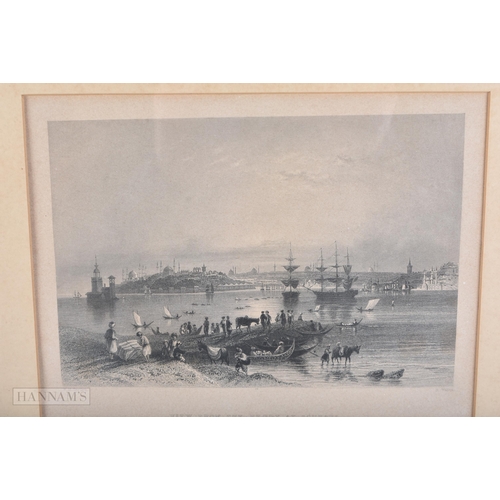 4099 - A PAIR OF 19TH CENTURY DAVID ROBERTS ENGRAVINGS together other engravings. (qty)