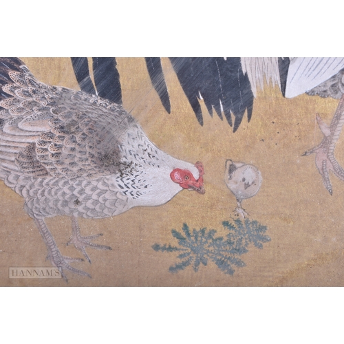 137 - A GROUP OF THREE 19TH CENTURY JAPANESE MEIJI PERIOD WOODBLOCK PRINTS. Largest 30 cm square. (3)