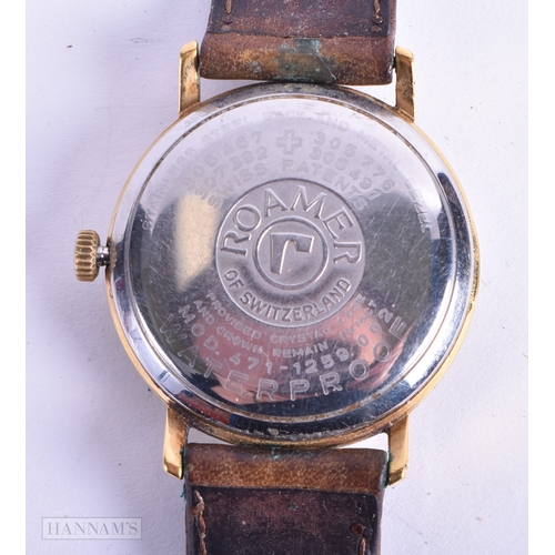 157 - A ROMER STINGRAY WRISTWATCH. Running. 3.75 cm wide inc crown.