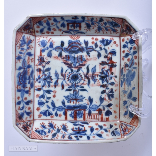 231 - TWO 17TH/18TH CENTURY CHINESE EXPORT IMARI DISHES Kangxi/Yongzheng, together with a Wucai censer. La... 