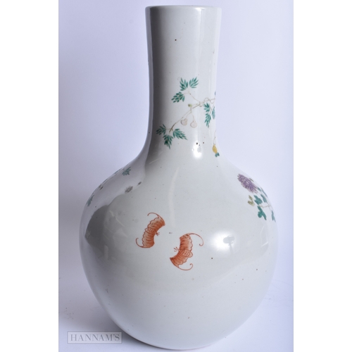 235 - A LARGE CHINESE FAMILLE ROSE PORCELAIN VASE Hongxian mark and probably of the period. 36 cm x 15 cm.