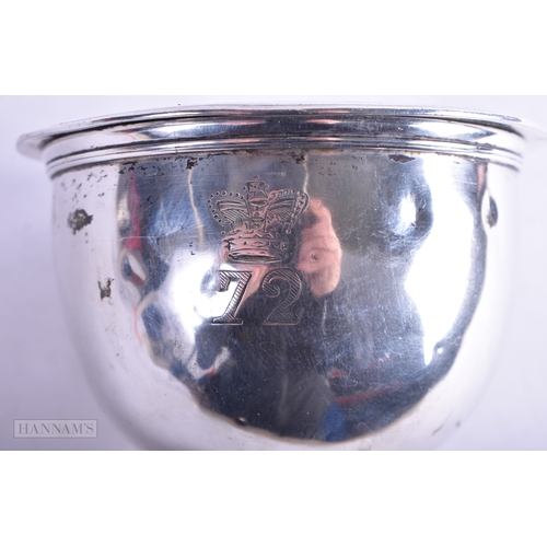 27 - A GEORGE III SILVER WINE FUNNEL. 130.2 grams. 13.25 cm x 8 cm.