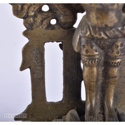 109 - A 19TH CENTURY INDIAN BRONZE FIGURE OF A HINDU MONKEY GOD. 11 cm x 5 cm.