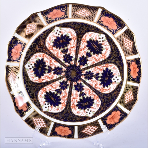 151 - A MATCHED PAIR OF ROYAL CROWN DERBY IMARI PLATES. 22 cm wide.