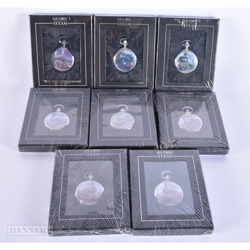 660 - Jot Lot Glory Of Steam Collectors Mechanical Pocket Watches UNTESTED. (qty)