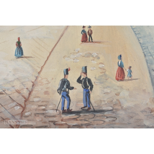 125 - Italian School (C1900) Gouache, Bay of Naples. 45cm x 38 cm.