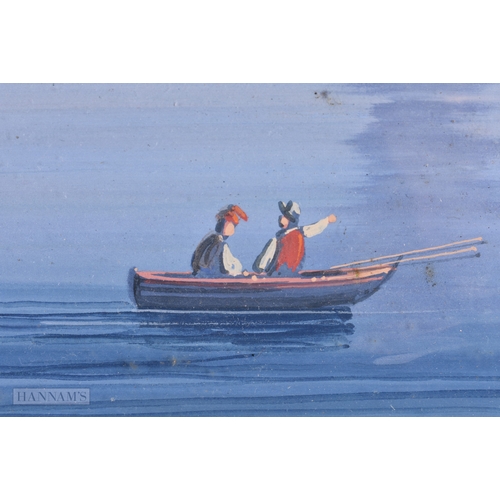 147 - Italian School (C1900) Pair, Gouache, Erupting Vesuvius. 48 cm x 42 cm.