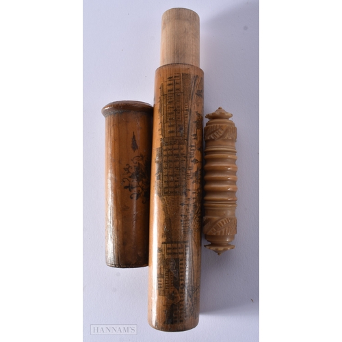 1 - A VINTAGE BOXED CORKSCREW together with a Bavarian Anri nodding figure & other collectables. (qty)