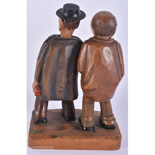 1 - A VINTAGE BOXED CORKSCREW together with a Bavarian Anri nodding figure & other collectables. (qty)
