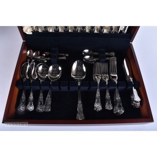 20 - Vintage Cutlery Set Carrs w/ Wooden Canteen. (qty)
