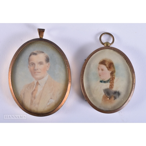 3 - ASSORTED PORTRAIT MINIATURES etc. (qty)
