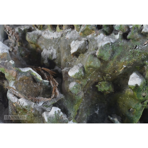 362 - A RARE VICTORIAN GLASS CASED MOUNTAIN RANGE DIORAMA depicting figures in various pursuits. 62 cm x 5... 