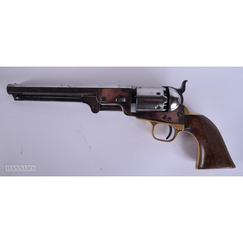 415 - AN ANTIQUE PISTOL serial number 208389. 29 cm wide.