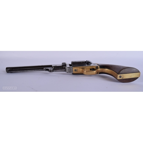 415 - AN ANTIQUE PISTOL serial number 208389. 29 cm wide.