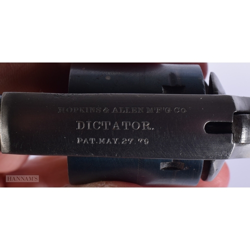 427 - A HOPKINS & ALLEN RANGER DICTATOR PISTOL. 17.5 cm wide.