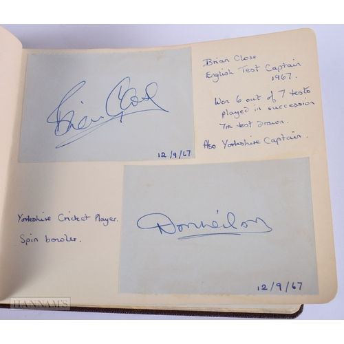 444 - AN AUTOGRAPH ALBUM containing various stars. 16 cm x 14 cm.