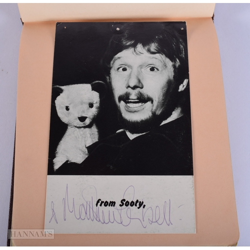 444 - AN AUTOGRAPH ALBUM containing various stars. 16 cm x 14 cm.