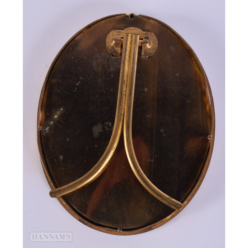 462 - AN ANTIQUE ENAMELLED GILT METAL PHOTOGRAPH FRAME. 12.5 cm x 9.5 cm.