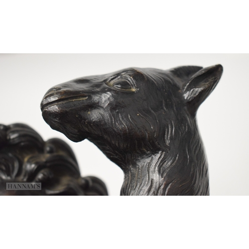 469 - Attributed to Massimiliano SoldanI-Benzi (1656-1740) Bronze, Male with goat. 74 cm x 27 cm.