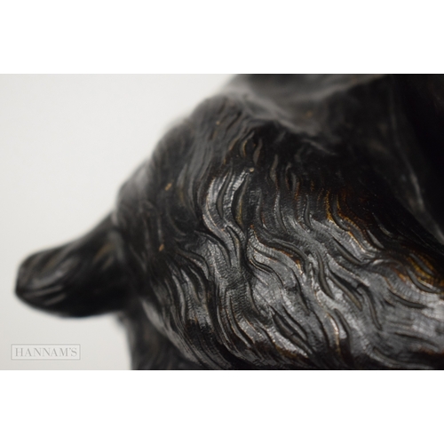 469 - Attributed to Massimiliano SoldanI-Benzi (1656-1740) Bronze, Male with goat. 74 cm x 27 cm.