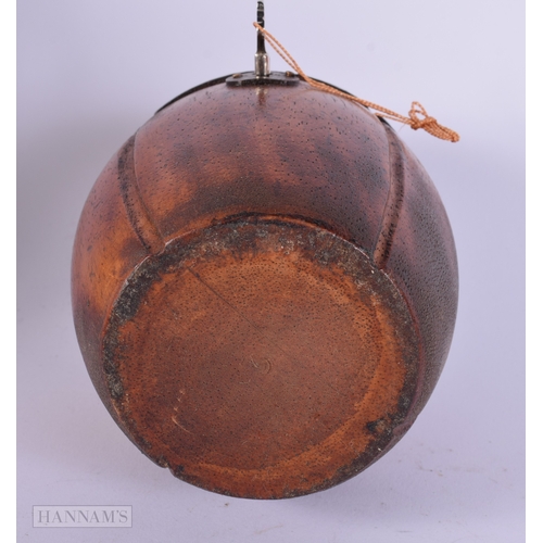 753 - A FRUITWOOD TEA CADDY. 19 cm high.