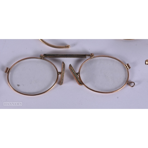 102 - Spectacles & Eyewear Antique / Vintage Inc Pince-Nez, Plated Job lot. (qty)