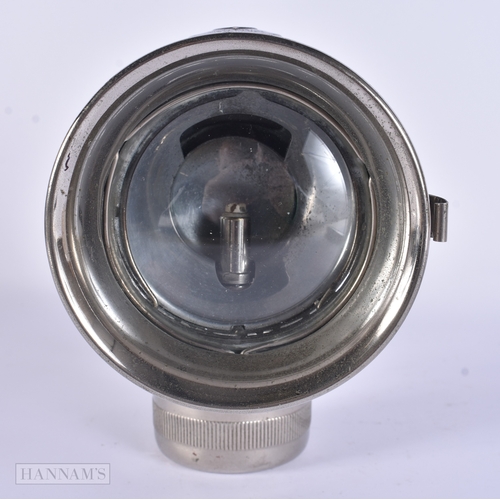107 - AN ART DECO ACETYLENE/CARBIDE FRONT BICYCLE LAMP NO 153 by Joseph Lucas. 18cm x 16 cm.