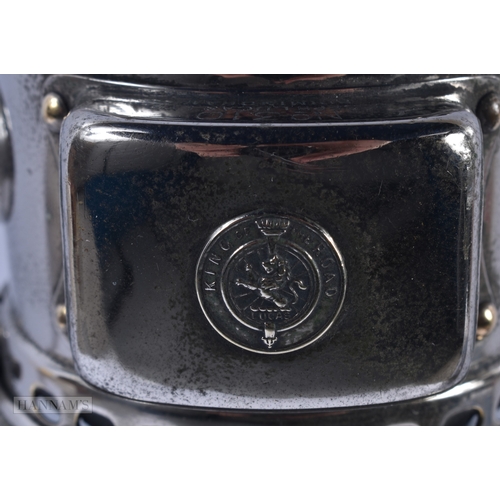 109 - AN ART DECO ACETYLENE BICYCLE OR EARLY MOTORBIKE FRONT LAMP NO 310 by Joseph Lucas. 14 cm x 14 cm.