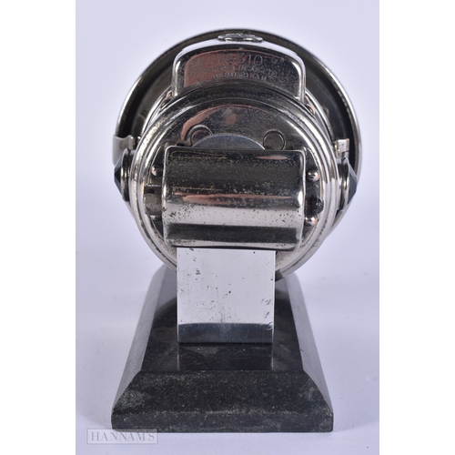 109 - AN ART DECO ACETYLENE BICYCLE OR EARLY MOTORBIKE FRONT LAMP NO 310 by Joseph Lucas. 14 cm x 14 cm.