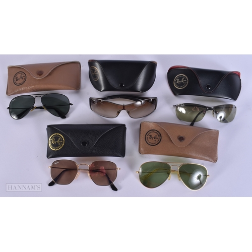 112 - Ray Bans Designer Sunglasses In Cases. (5)