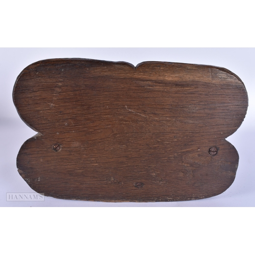 118 - A RARE AND LARGE 19TH CENTURY BAVARIAN BLACK FOREST CARVED WOOD INKWELL formed as a roaming dog, the... 