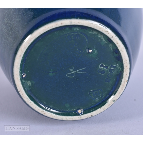 15 - A SMALL RUSKIN PORCELAIN VASE. 9.5 cm high.
