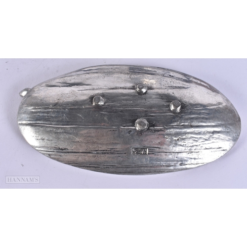 1 - AN ART DECO PEWTER TEAPOT together with a prattware pot lid, razors, an ashtray, bronzes etc. (qty)