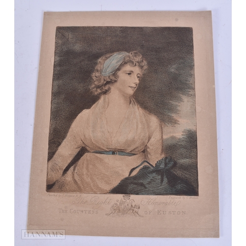 41 - FOUR 19TH CENTURY HAND COLOURED ENGRAVINGS. 38 cm x 26 cm. (4)