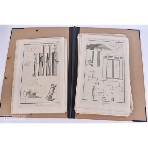 43 - A LARGE COLLECTION OF 18TH CENTURY SCIENTIFIC ENGRAVINGS Engraved for the New Royal & Universal Dict... 
