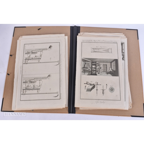 43 - A LARGE COLLECTION OF 18TH CENTURY SCIENTIFIC ENGRAVINGS Engraved for the New Royal & Universal Dict... 