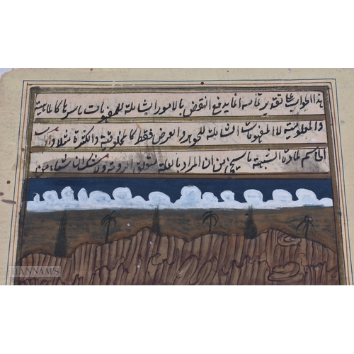 44 - Indian School (19th Century) 2 x Watercolours, Hanging scene & another. Largest 28cm x 14 cm. (2)