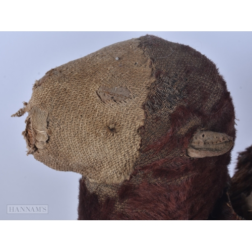 61 - A LARGE ANTIQUE CAMEL TOY possibly Steiff. 50 cm x 40 cm.
