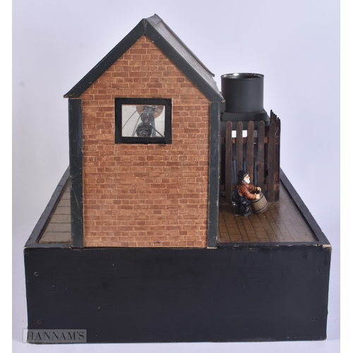 62 - A LARGE MAMOD SCRATCH BUILT ENGINE ROOM. 48 cm x 38 cm.