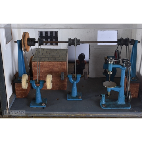 62 - A LARGE MAMOD SCRATCH BUILT ENGINE ROOM. 48 cm x 38 cm.