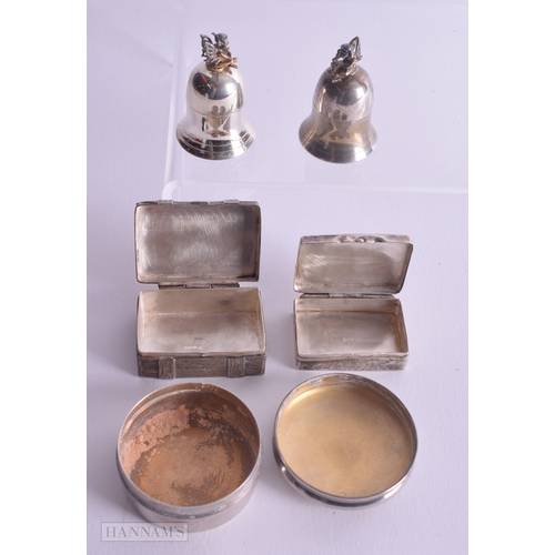 1203 - 5 x .925 sterling silver boxes inc pill, trinket, tooth fairy etc 88g. (5)