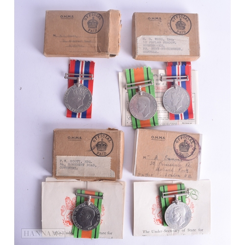 1260 - Boxed WW2 War & Defence Medals Inc RAF, Army. (4)