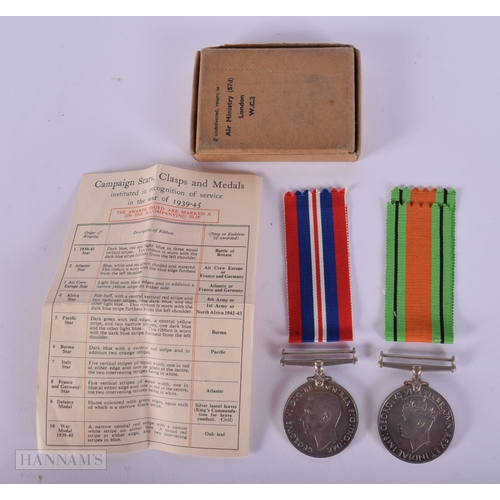 1260 - Boxed WW2 War & Defence Medals Inc RAF, Army. (4)