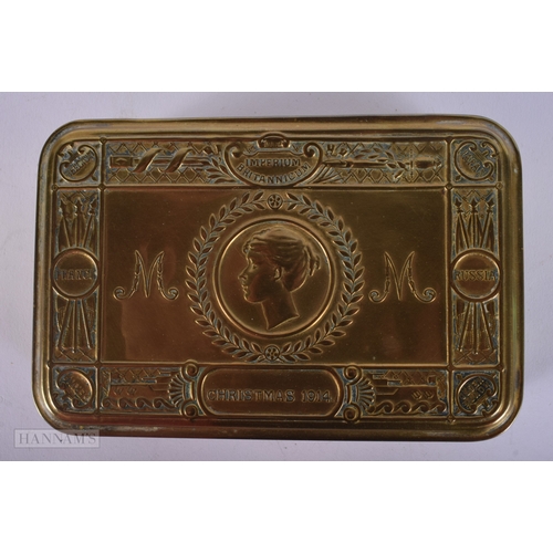 1267 - WW1 1914 Princess Mary Christmas Tin. 8.5 cm x 13 cm.
